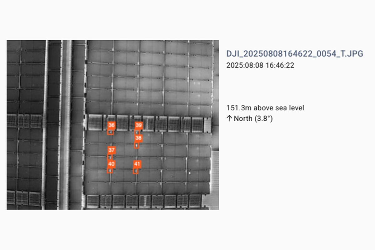Thermal drone survey report example